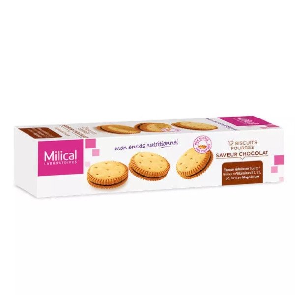 Milical Biscuits Fourrés Chocolat boite de 12